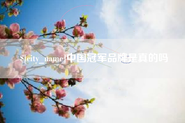 郓城中国冠军品牌是真的吗