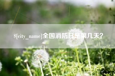 郓城全国消防日是第几天？