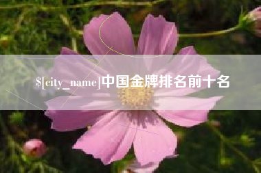 郓城中国金牌排名前十名