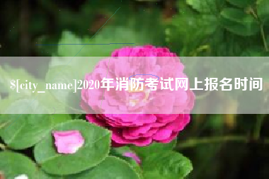 郓城2020年消防考试网上报名时间