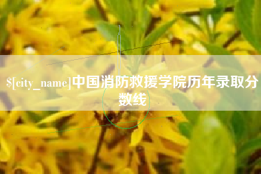 郓城中国消防救援学院历年录取分数线