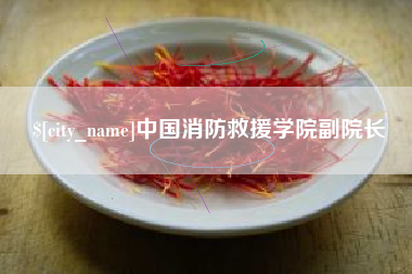 郓城中国消防救援学院副院长