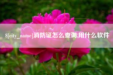 郓城消防证怎么查询,用什么软件