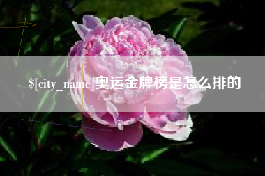 郓城奥运金牌榜是怎么排的