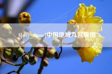 郓城中国地域九宫版图