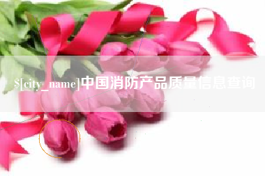 郓城中国消防产品质量信息查询