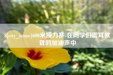 郓城600米接力赛-在同学们震耳欲聋的加油声中