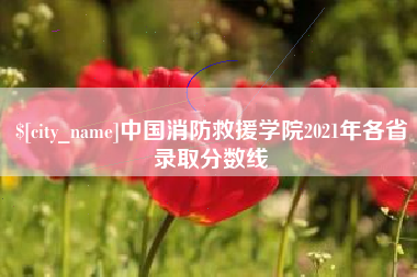 郓城中国消防救援学院2021年各省录取分数线