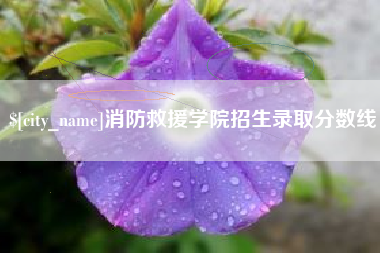 郓城消防救援学院招生录取分数线