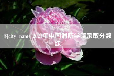 郓城2021年中国消防学院录取分数线