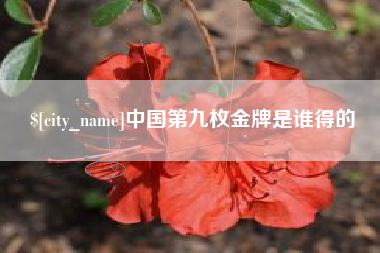 郓城中国第九枚金牌是谁得的