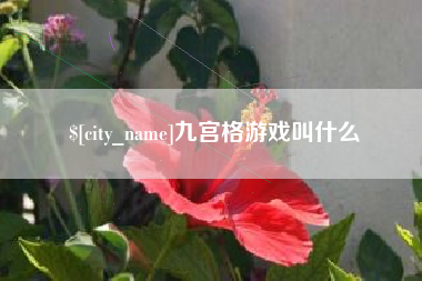 郓城九宫格游戏叫什么