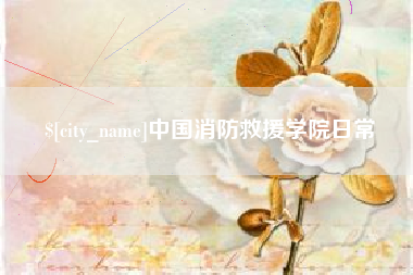 郓城中国消防救援学院日常
