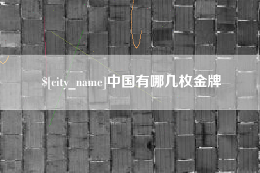 郓城中国有哪几枚金牌