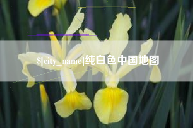 郓城纯白色中国地图