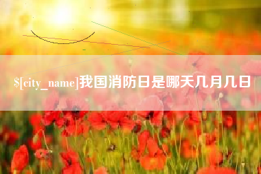 郓城我国消防日是哪天几月几日