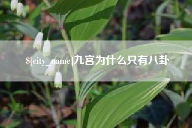 郓城九宫为什么只有八卦