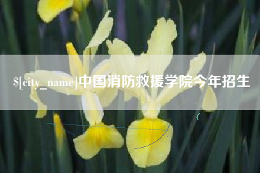 郓城中国消防救援学院今年招生