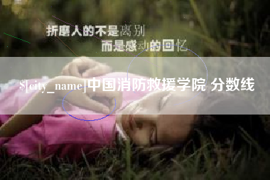 郓城中国消防救援学院 分数线
