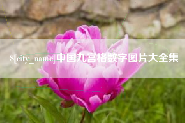 郓城中国九宫格数字图片大全集