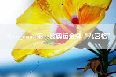 郓城第一波奥运金牌“九宫格”