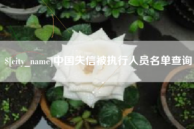 郓城中国失信被执行人员名单查询