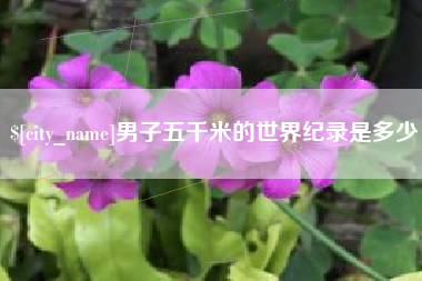 郓城男子五千米的世界纪录是多少