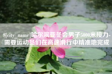 郓城哈尔滨亚冬会男子5000米接力-需要运动员们在高速滑行中精准地完成