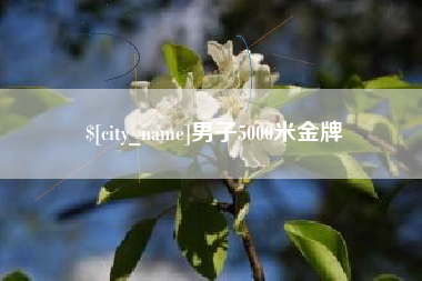 郓城男子5000米金牌