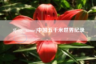 郓城中国五千米世界纪录