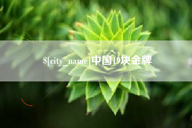 郓城中国19块金牌