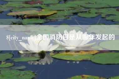 郓城全国消防日是从哪年发起的