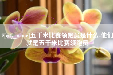 郓城五千米比赛领跑员是什么-他们就是五千米比赛领跑员