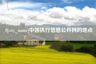 郓城中国执行信息公开网的地点