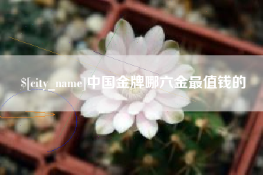 郓城中国金牌哪六金最值钱的