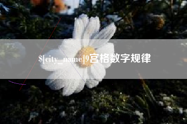 郓城9宫格数字规律