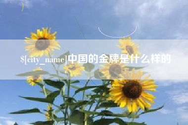 郓城中国的金牌是什么样的