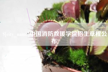 郓城中国消防救援学院招生章程公布!