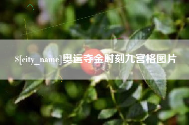 郓城奥运夺金时刻九宫格图片