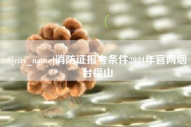 郓城消防证报考条件2024年官网烟台福山